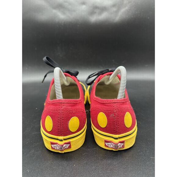 Vans X Disney 90th Anniversary Low Top Shoes Mens 8 Women 9.5 Red Black Yellow main image 4